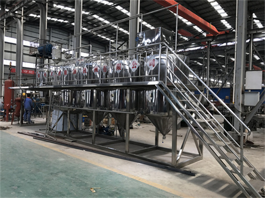 Usine de raffinage d’huile de palme brute de 10 à 500 t/j en Belgique