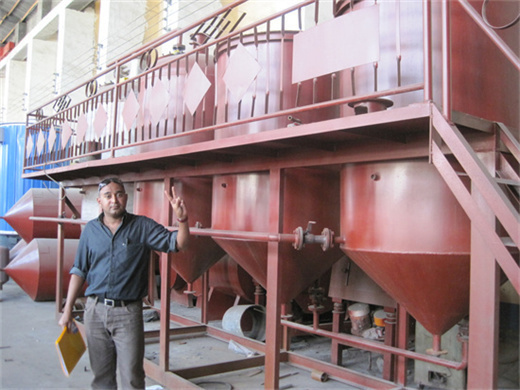 équipement de grande raffinerie de huile au Mali