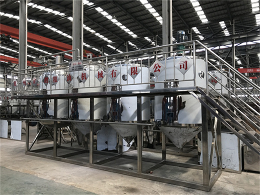 Raffinage physique continu d’huile végétale à bas prix au Maroc 1 à 10 tonnes par jour